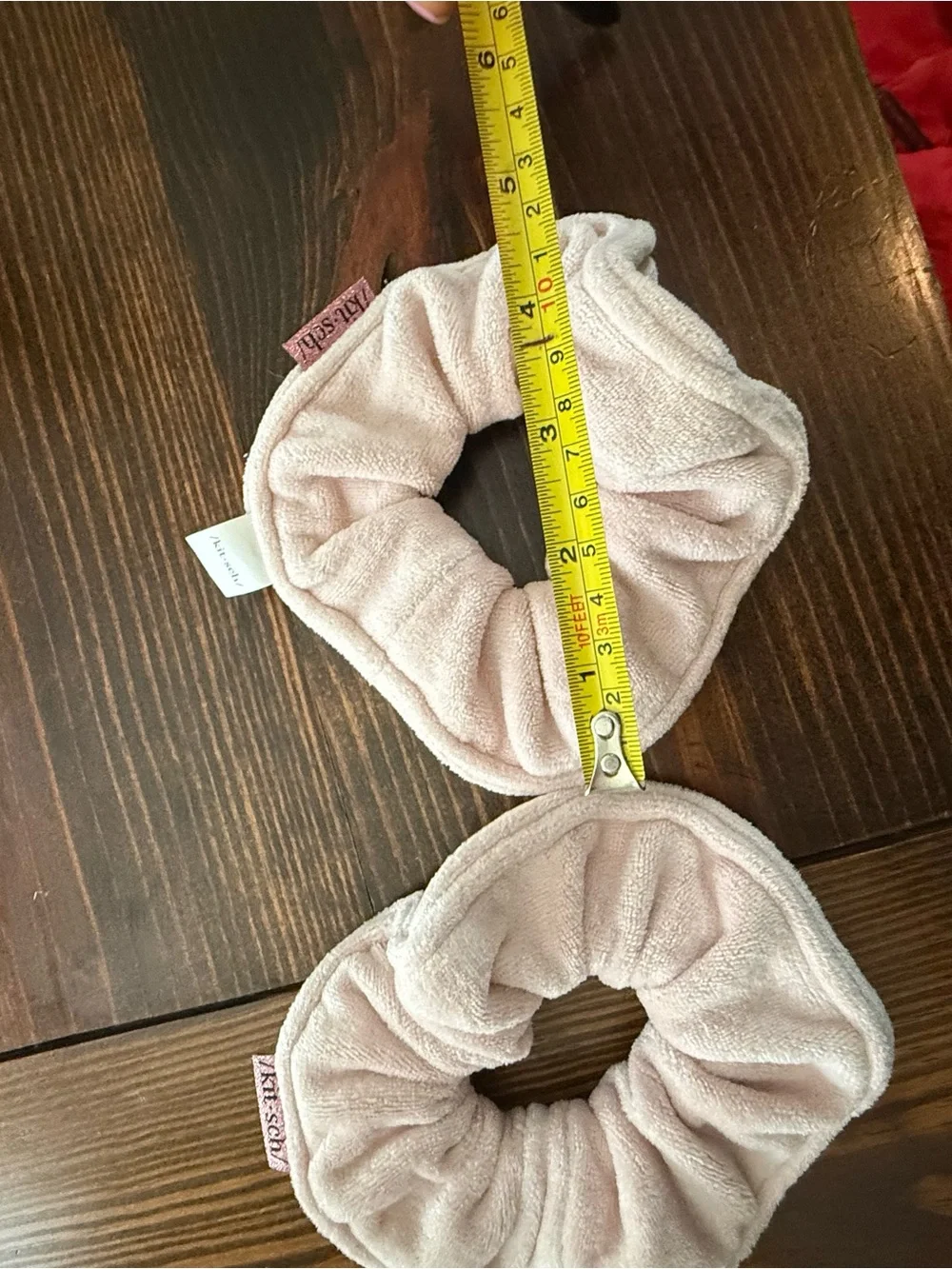 Kitsch Pale Blush Plush Scrunchie Duo